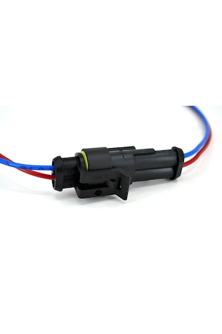 Süper Seal Elektrik Soketi 1 Takım 2 Pin 2 Kablolu Su Geçirmez Konnektör