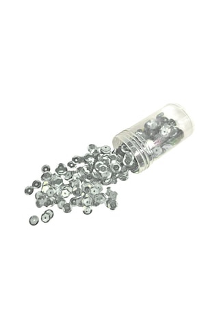 Gri Gümüş Renkli Pul Yuvarlak Pul 8mm Pul- 1 Adet