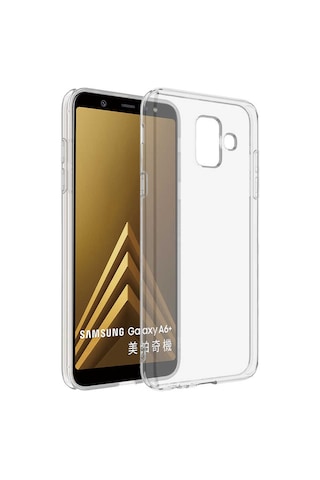 Samsung Uyumlu Galaxy A6 2018 Kılıf Zore Süper Silikon Kapak Renksiz