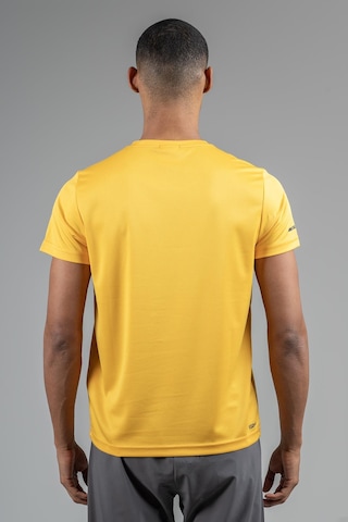 Maraton Regular Erkek Bisiklet Yaka Safran T-shirt Safran