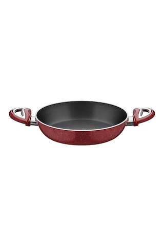 Taç Granit Teflon Sahan Omlet 18 Cm Kırmızı