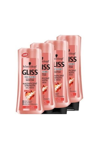 Schwarzkopf Gliss Magnificent Strength Saç Bakım Kremi 4 x 360 ML