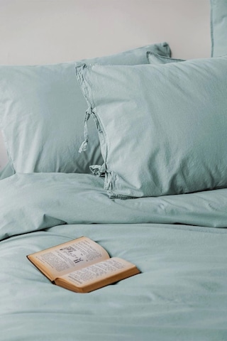 Savanna Yıkanmış %100 Pamuk Poplin Mint Çift Kişilik Nevresim Takımı