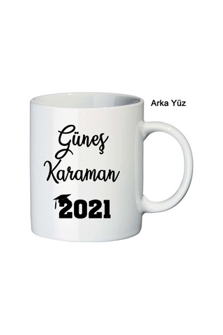 Mezuniyet Hediyesi Fotoğraf Isim Ve Yıl Baskılı Kupa Bardak