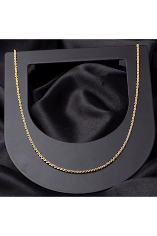 Burgu 14 Ayar Altın Zincir 55 cm. 14HL551