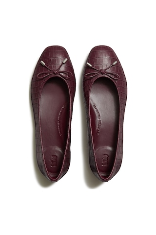E19 Dark Merlot Babet Kadın Diğer Aaı-090/e19 Fitflop Delıcato Crocodıle Ballerınas Kahverengi