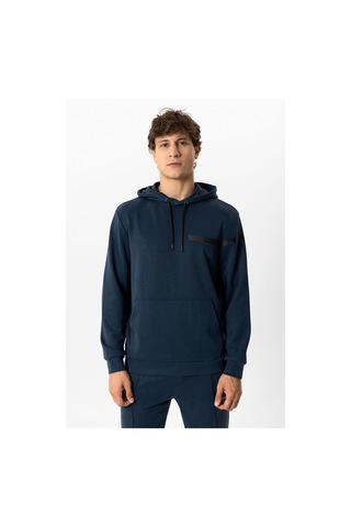 Backandbond Lacivert Regular Fit Kapüşonlu Kanguru Cepli Sweatshirt