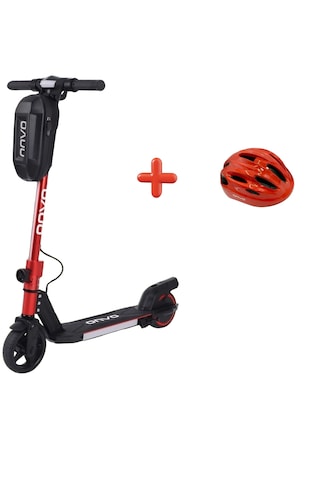 Onvo Kx-01 Kırmızı 150 W Çocuk Elektrikli Scooter Kasklı