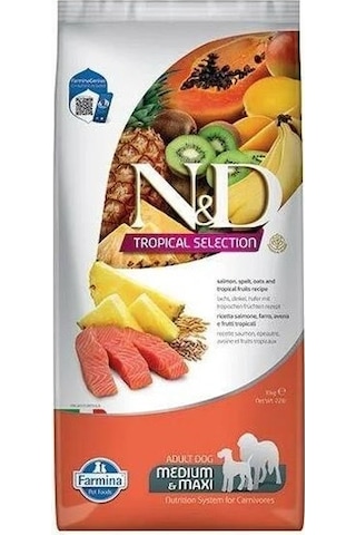 N&D Somonlu Orta ve Büyük Irk Yetişkin Köpek Maması 10 KG N&D Somonlu Orta ve Büyük Irk Yetişkin Köpek Maması 10 KG