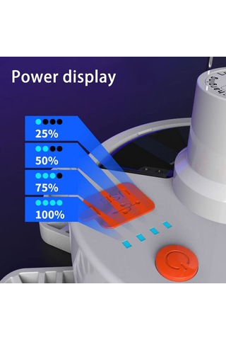 Lekaufen 169 Uzaktan Kumandalı Led Solar Kamp Lambası, 360 Siyah