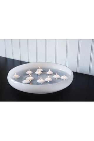 Sumuhome Fenomen Tealıght Suda Yüzen Mum 4 Saat 24 Adet Naturel