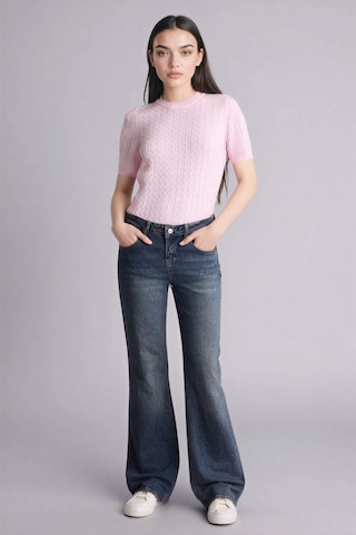 Defacto Regular Fit Kısa Kollu Kazak D3306AX26SP Pembe