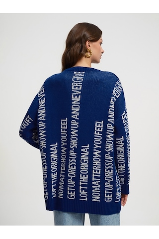 Oversize Kadın Elbise Lacivert