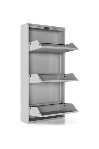 Ceha 3'lü Metal Ayakkabılık - Gri K.AYK-3 /AB7035 Gri