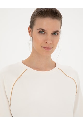 Pierre Cardin Kadın Ekru Sweatshirt 50284069-vr019 Ekru
