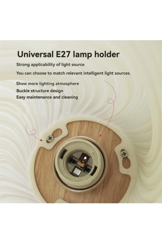 Fastbuy Sanctuary Vault Gece Lambası İçin Yatak Başı Lambaları, Vintage Çizgili Esinti B S7rl8j, Açık Sarı, Estetik Aydınlat Açık Sarı