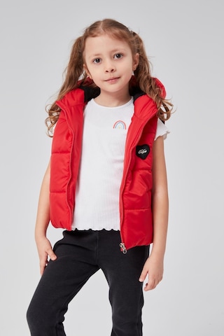 Benitto Kids Kapüşonlu Kız Çocuk Şişme Yelek 51307 Kırmızı