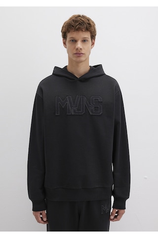 Mavi - Mvjns Baskılı Kapüşonlu Siyah Sweatshirt 0s10346-900 Siyah