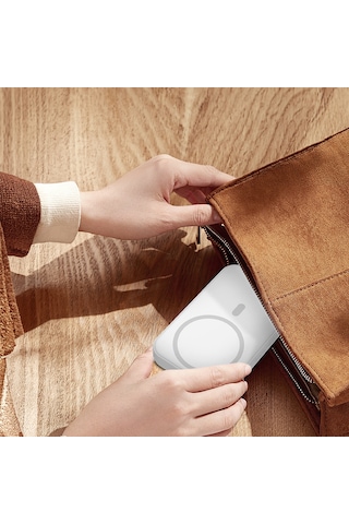 Woyax Ledli Makyaj Aynalı Powerbank 3000mah Taşınabilir Şarj Cihazı Apple Uyumlu iPhone Samsung Xiaomi Beyaz