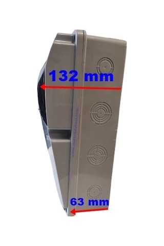 Mutlusan 225x311x132 Kombinasyon Kutusu Termoplastik Gri Boş