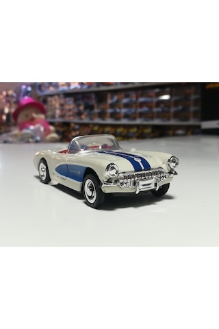 Sunman Klasik Metal Model Araba Chevrolet Corvette 1957 1 : 43 Ö
