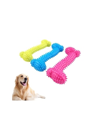 Evcil Hayvan Kemik Şeklinde Isırma Diş Kaşıma Oyuncağı Köpek Eğlence Aparatı