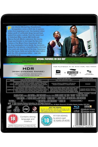 Çılgın İkili - Bad Boys 4k Ultra-hd Blu-Ray Türkçe Altyazılı