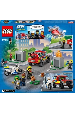 LEGO® City 60319 İtfaiye Kurtarma Operasyonu ve Polis Takibi 60319 295 Parça