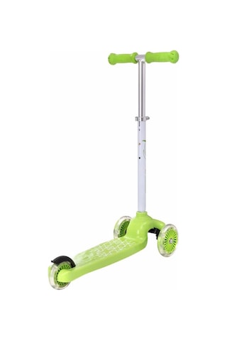 Scooter 3tkr Işıklı Max 50kg Yeşil