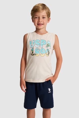 U.S. Polo Assn. Erkek Çocuk Bej Pijama Takım 50328674-vr011