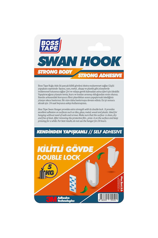 Boss Tape Kuğu Askı Geçmeli Gövde Beyaz