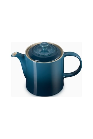 Le Creuset 4 Fincan Kapasite Şık Tasarım Büyük Seramik Demlik Çaydanlıklar Koyu Turkuaz