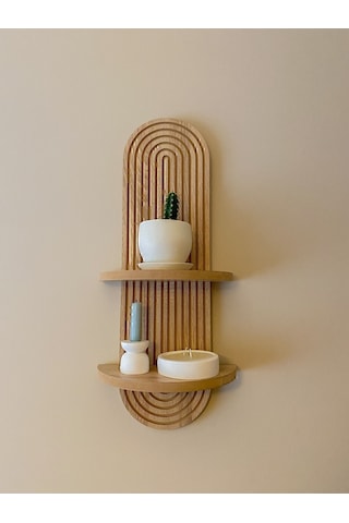 Semplice Meşe Dekoratif Duvar Rafı