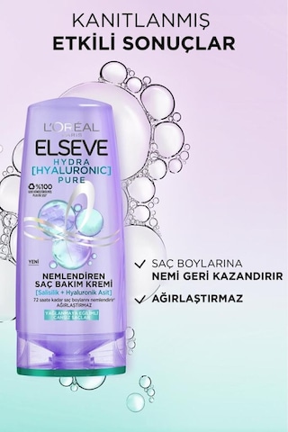 Elseve Hydra Pure Salisilik Asit İçeren Yağlanma Karşıtı Nemlendirici 3'lü Bakım Seti