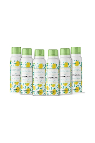 Green Lora 80 Derece Aloe Vera ve Gliserinli Kolonya Sprey 150 ML x 6