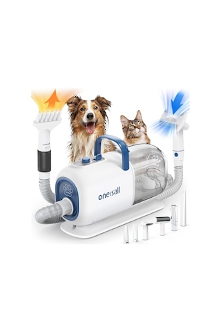 Oneisall Köpek Tıraş Makinesi Vakumlu Temizleyici Kurutma Makinesi Tarak & Fırça