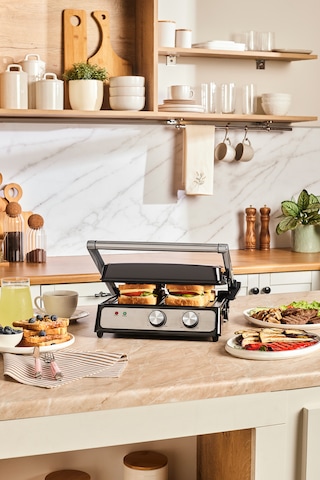 Emsan Press 4 Dilim Kapasiteli Izgara Ve Tost Makinesi Inox 2000w Inox - 4 dilim