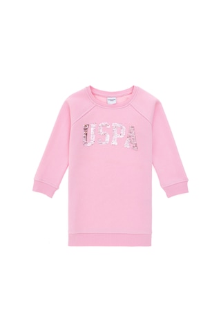 U.s. Polo Assn. Kız Çocuk Pembe Elbise Örme 50298903-vr041 Pembe