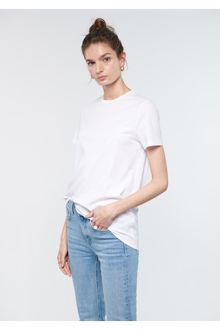 Mavi - Beyaz Basic Tişört 1611648-620 Beyaz