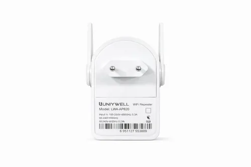 Uniywell Wi-fi Repeater 300 Mbps Kablosuz Ağ Genişletici - Çift Antenli, Wps Destekli Sinyal Güçlendirici Menzil Arttırıcı