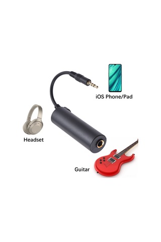 Suofeng İphone/ipad/ipod İçin 3.5mm Gitar Ses Arabirimi Ve Efektör Bağlantı Kablosu