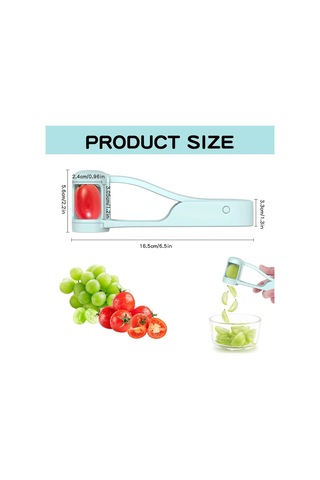 Fortunelane Abs+201 Mavi Paslanmaz Meyve Dilimleyici Üzüm Bölme Aleti Taze Meyve Mavi