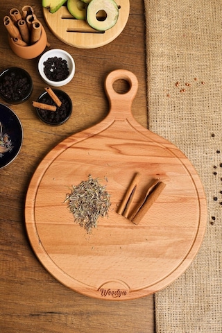 Ahşap Kesme Tahtası - Ahşap Sunum Tahtası - Ahşap Servis Tahtası - Anneler Günü Hediyesi 38x29 Cm Ahşap
