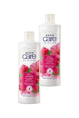 Avon Care Ahududu Ve Hibiscus Kokulu Şampuan Ve Saç Bakım Kremi 700 Ml. İkili Set