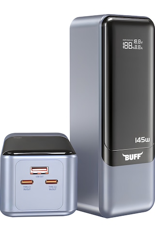 Buff BP16 145 W Dijital Ekranlı 27000 mAh Powerbank