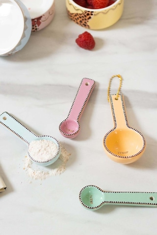 Seramik Pastel Ölçü Kaşıkları Çok Renkli