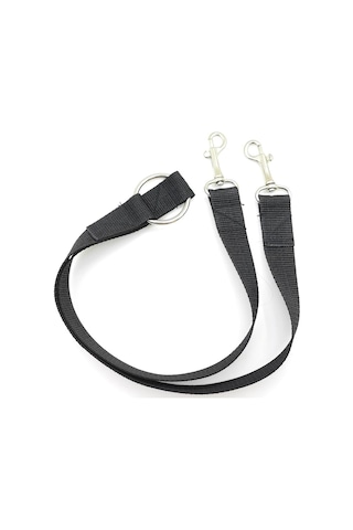 İkili Kedi Köpek Gezdirme Ucu Siyah