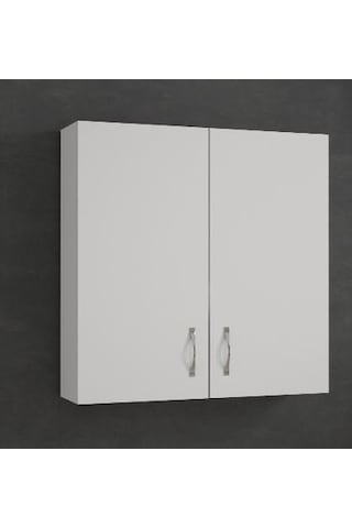 Labelladizayn 2 Kapaklı Banyo Üst Dolabı %100 Mdf Beyaz
