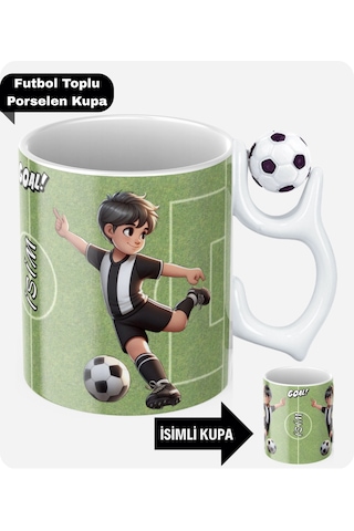 Siyah Beyaz Futbol Kupa Taraftar Yastık Kombin Taraftar Uyku Arkadaşı İkili Set Hediye Hediye Paketi-Hediye Paketi