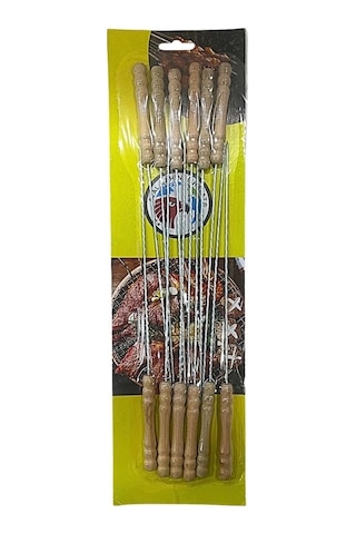 Ahşap Saplı Metal Çöp Şiş Aklby-bsva58